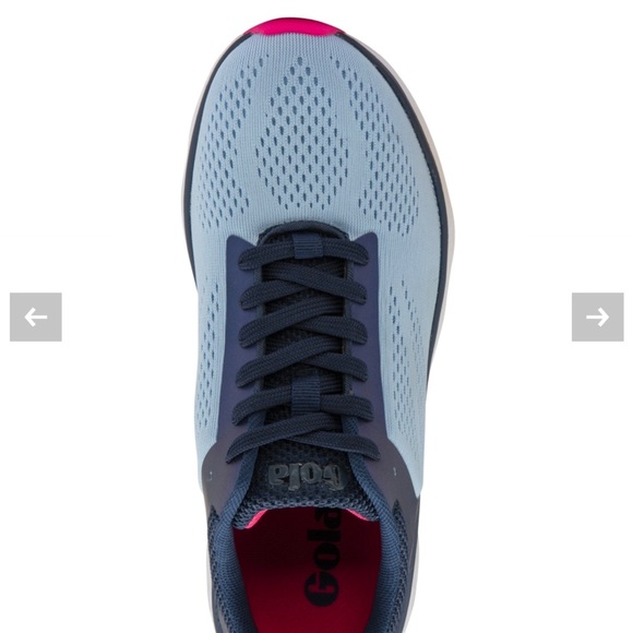 New Gola Ultra Speed Run Vista Blue/Navy/Pink Tennis Shoes sz 9 - Picture 3 of 13